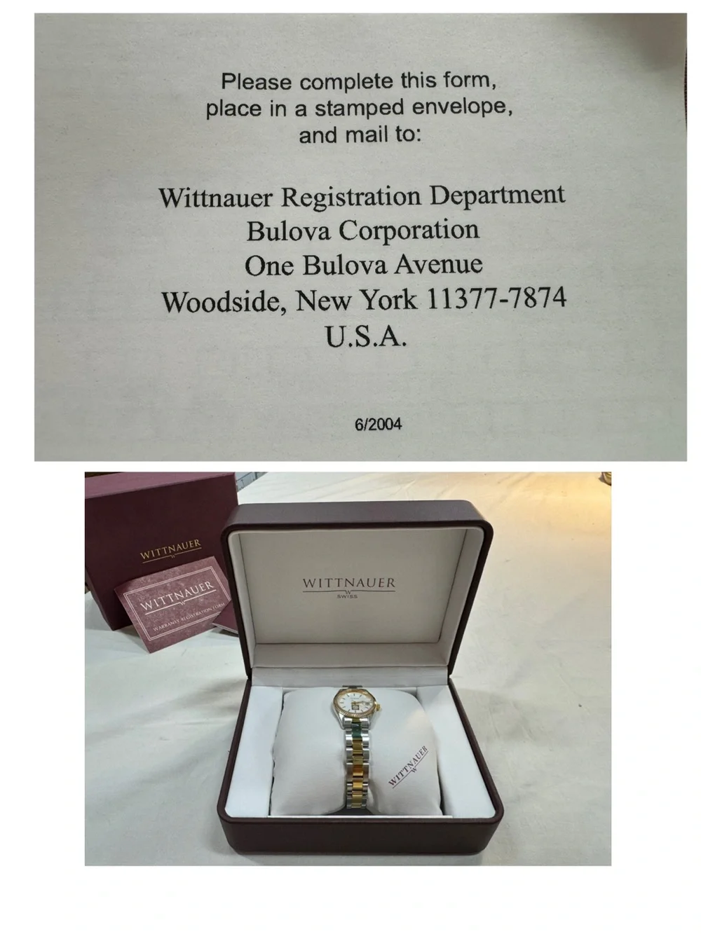 Wittnauer Women's Two-Tone Gold and Silver Brand New in Box